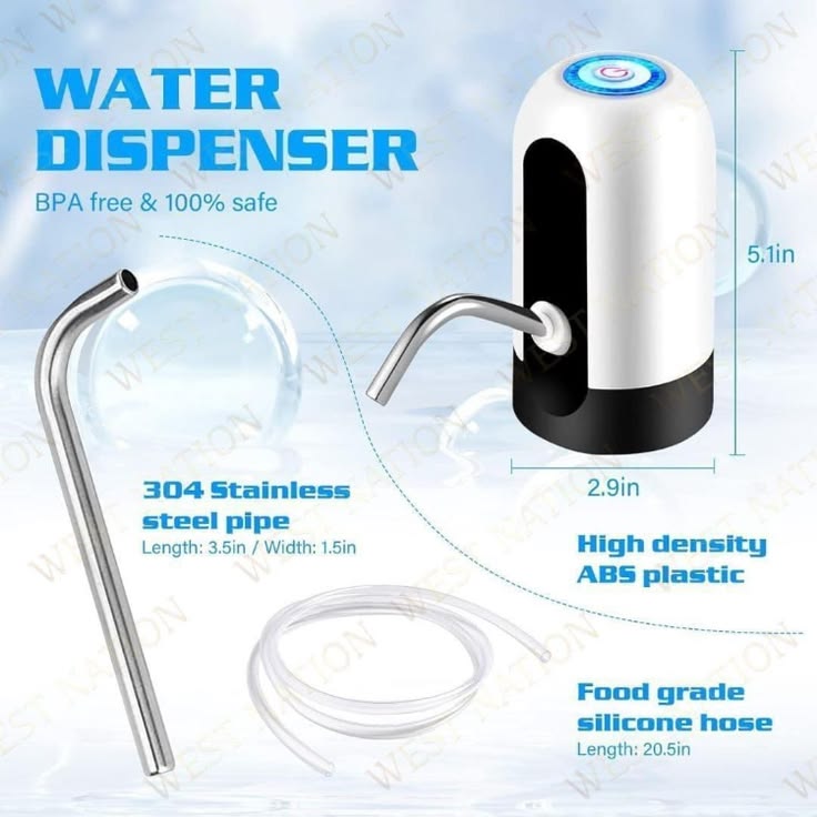 USB Rechargeable Water Bottle Dispenser Pump – Automatic Electric Water Dispenser